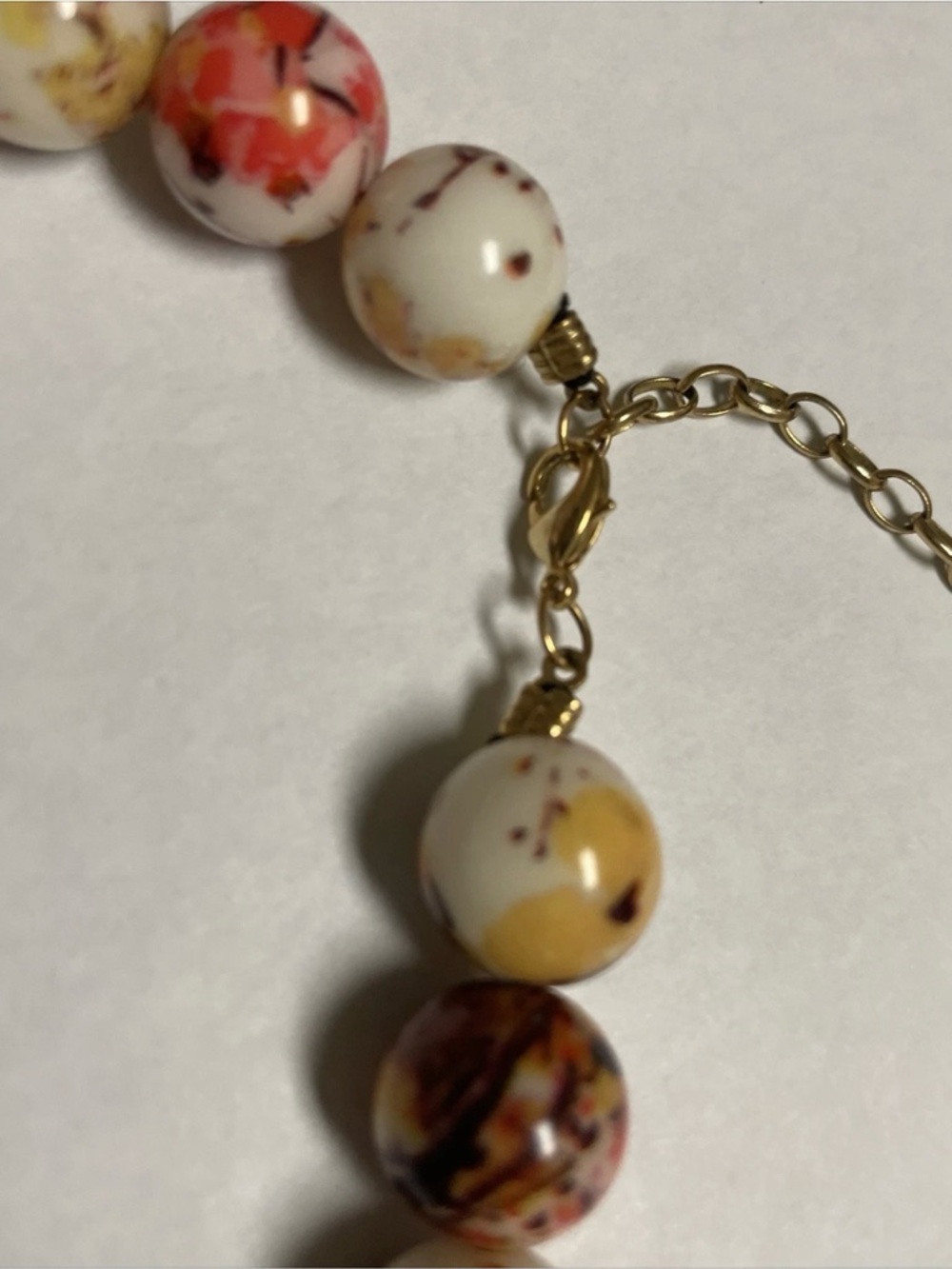 Vera Neumann MMA. CN, Speckled Bead Statement Necklace multicolor Very RARE - Picture 5 of 12